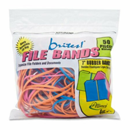 ALLIANCE RUBBER Alliance Rubber  File Bands- 7in.x.13in.- 50-BG- Assorted AL466702